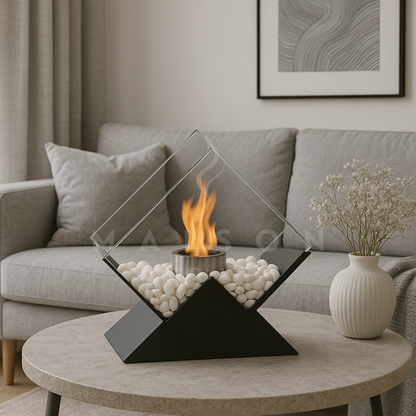 Cheminée à Flamme Dansante Losange - Maison Éclat