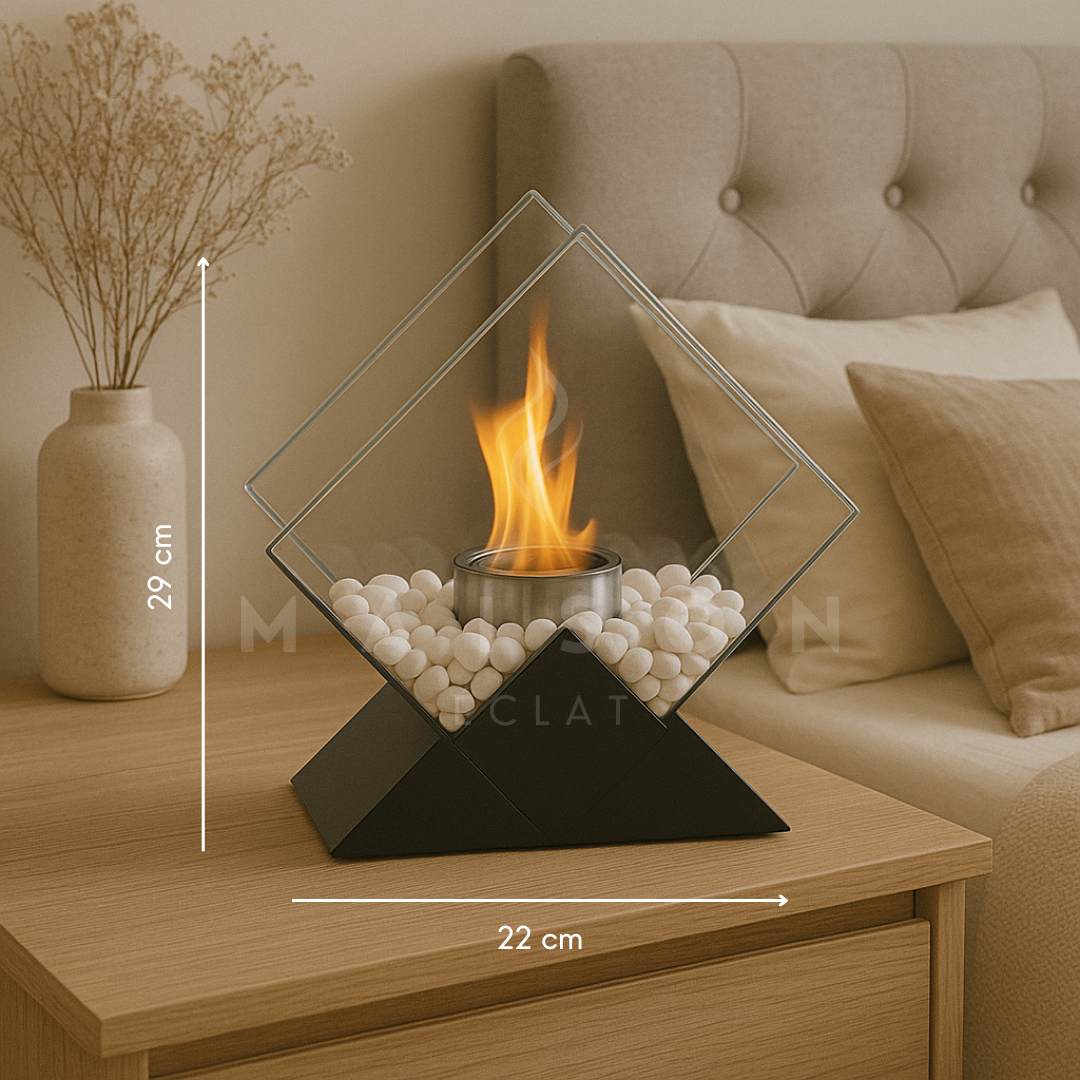 Cheminée à Flamme Dansante Losange - Maison Éclat