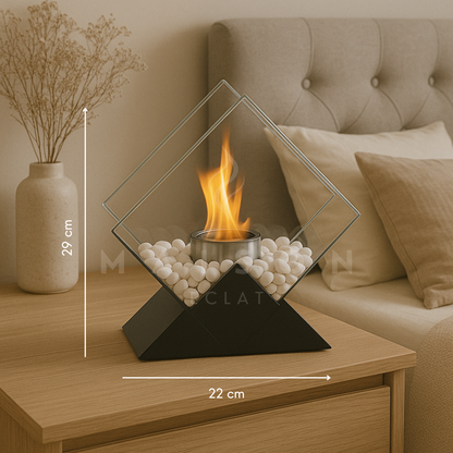 Cheminée à Flamme Dansante Losange - Maison Éclat