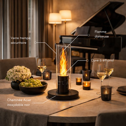 Cheminée à Flamme Dansante Tornado