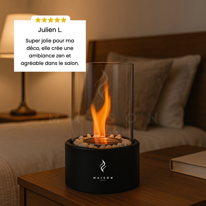 Cheminée de Table à Flamme Dansante - Maison Éclat