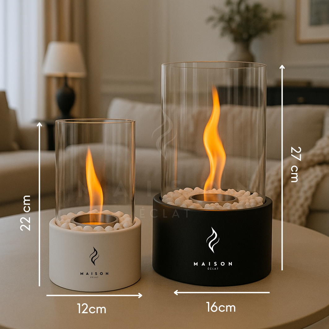 Cheminée de Table à Flamme Dansante - Maison Éclat
